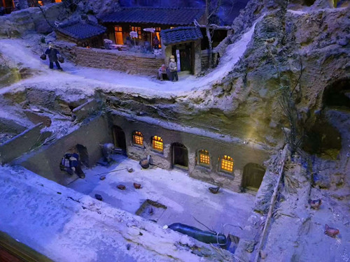 河南派腾模型制作的地坑院建筑场景模型