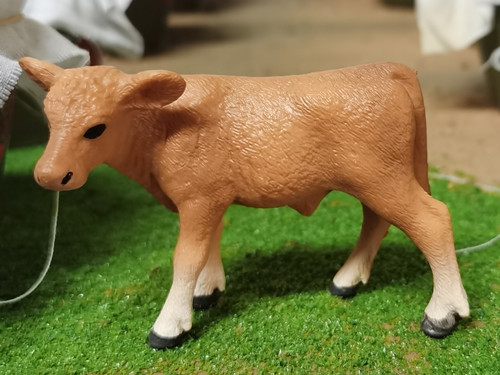 黄牛动物道具模型