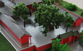 仿古建筑沙盘模型