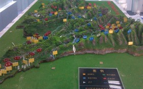 学校教学地形图模型