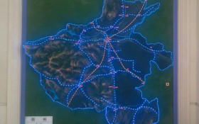 河南高铁地形模型