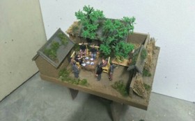 农村民俗场景复原模型