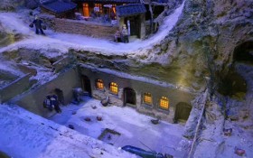 地坑院建筑场景模型