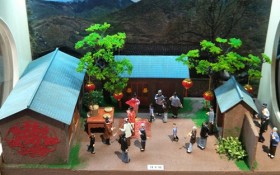 农村民俗文化沙盘模型
