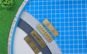 游泳池建筑材质展示模型