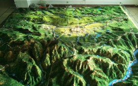 河南化石保护地形模型